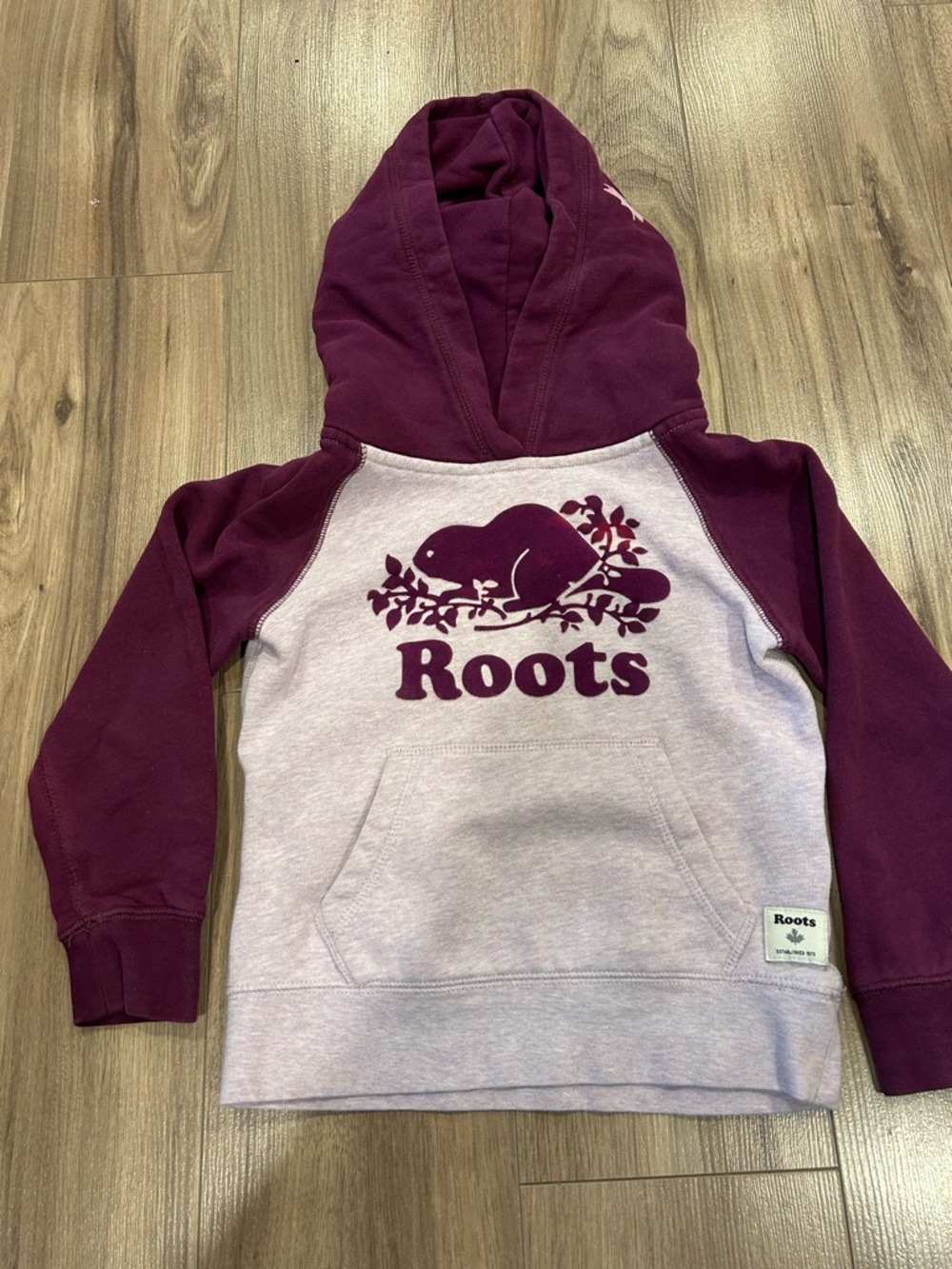 Roots Kids Original Kanga Hoodie Purple